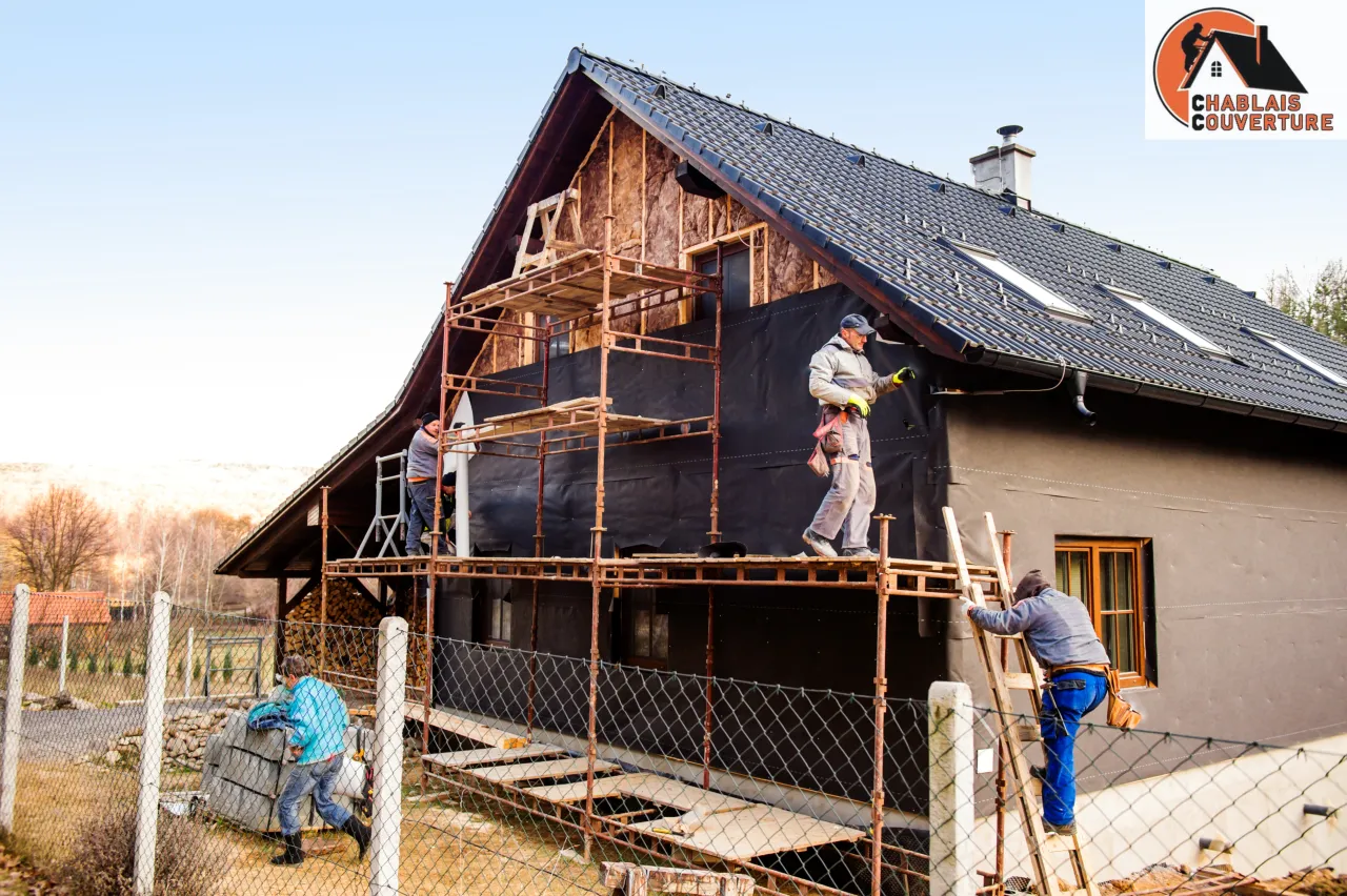 Réparation de fuite à Fillière : solins, noues, rives et entourages de cheminées